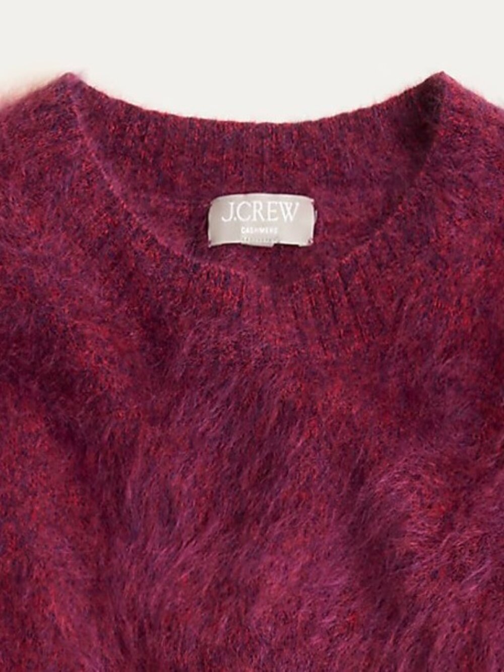 J. Crew Brushed cashmere marled relaxed crewneck sweater M - Picture 4 of 12
